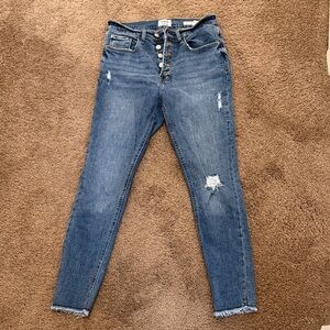 Kensie Women's “Ultimate High Rise” Dark Blue Skinny Jeans